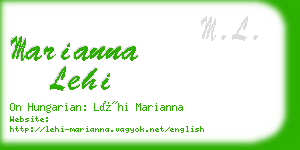 marianna lehi business card